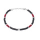 Pulsera Colors de acero y piedras multicolor
