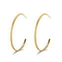 Pendientes de acero 316 chapado 18 kt aro de 60 mm