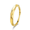Brazalete de acero 316 chapado 18 kt de 64 x 65 mm