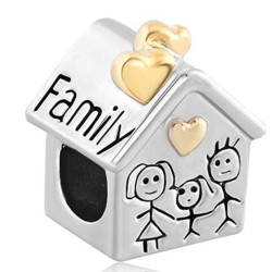 abalorio de plata casa family 