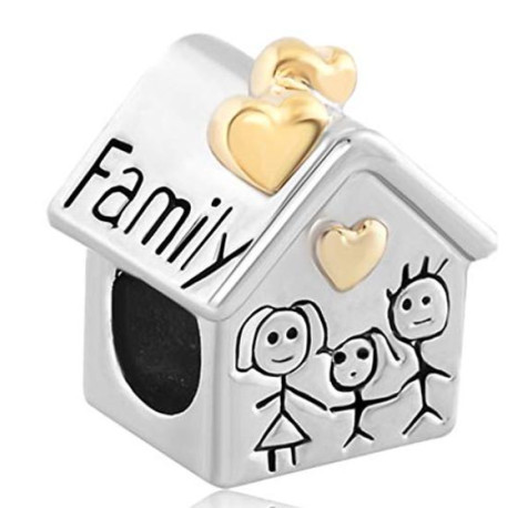 abalorio de plata casa family 