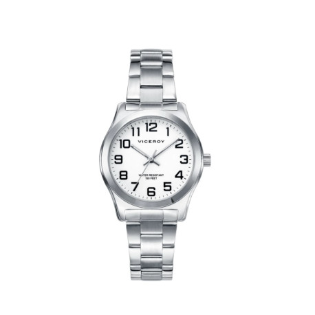 Reloj de mujer Viceroy de acero y esfera blanca