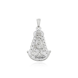 colgante de plata virgen del Rocio 