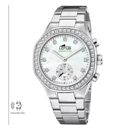 RELOJ DE MUJER LOTUS CONNECTED CON ESFERA BEIGE 