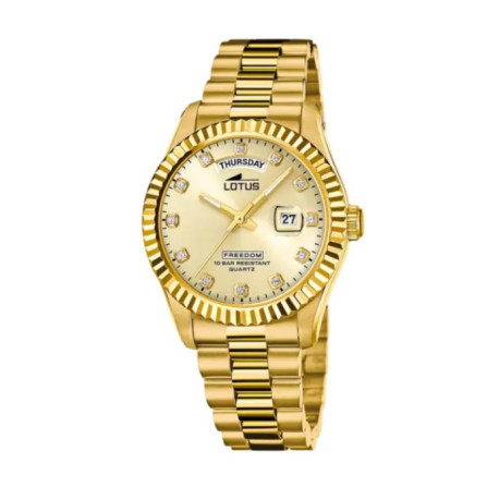 RELOJ DE HOMBRE LOTUS FREEDOM CON ESFERA BEIGE 