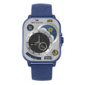 Reloj Smart de policarbonato con correa azul 