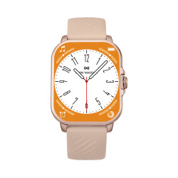 Reloj Smart de policarbonato con correa rosa