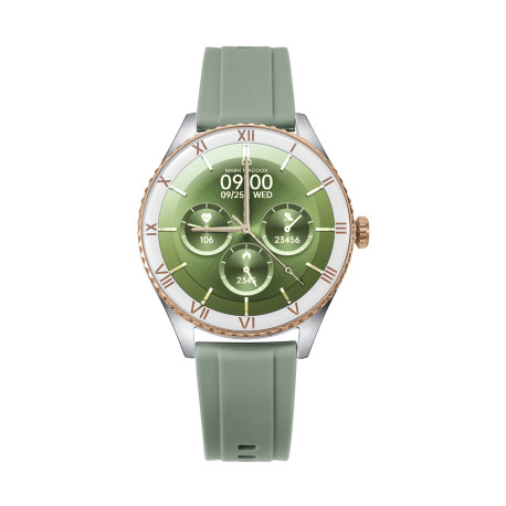 Reloj Smart de metal bitono en acero e Ip rosa 