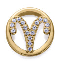 Motivo Horóscopo Aries de mujer acero Ip dorado 