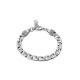 Pulsera de hombre de acero de cadena