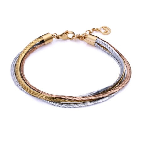 Pulsera multiple de mujer de acero cadena seripien