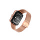 Reloj Smart de alumino con malla milanesa de acero