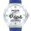 RELOJ MY LIFE MEJOR PAPÁ DEL MUNDO ESFERA PLATA