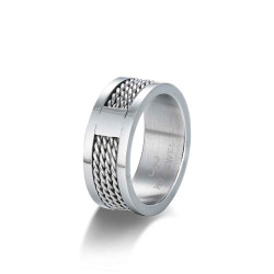 Anillo de caballero cuatro hilos 8 mm