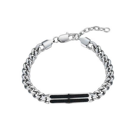 Pulsera de caballero de acero barbada de 7 mm 