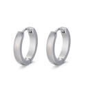 pendiente de acero aro mate de 12x3mm