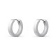 pendientes de acero aro brillo de 12x3mm