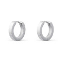 pendientes de acero aro brillo de 12x3mm