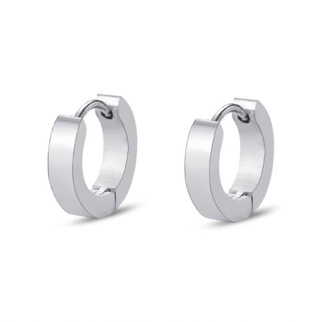 pendiente e acero aro de 13x3mm