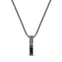 cadena de acero con colgante de 35x7 mm piedra
