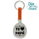 LLAVERO DE ACERO HAPPY OVAL TE QUIERO PAPÁ