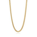 COLLAR ACERO CON CADENA DORADA ENVEJECIDA