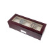 CAJA 5 RELOJES 30X12X8 CHAPA GRABAR