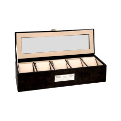 CAJA RELOJERO SIMIL PIEL 5 PIEZAS