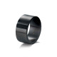 anillo de acero liso negro 