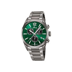 Reloj Lotus Chrono Gris y Verde Cronógafo Hombre 1