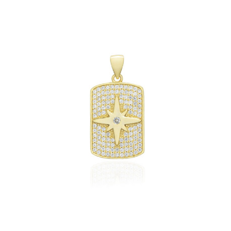 Colgante Plata Chapada Estrella