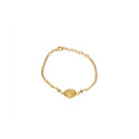 Pulsera Plata Chapada Angel con perlas