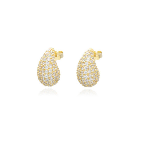 Pendientes de plata chapada gotas