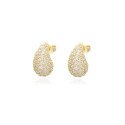Pendientes de plata chapada gotas