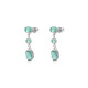 Pendientes de plata rodiada Largos