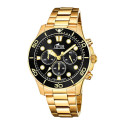 Reloj Lotus Excellent Cronógrafo Hombre Dorado 