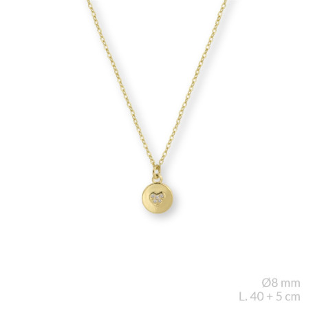 GARGANTILLA DE PLATA CHAPADA CORAZON 