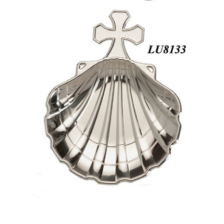 CONCHA METAL PLATEADO CRUZ