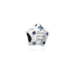 Abalorio de plata estrella 
