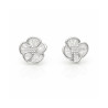 pendientes de plata flor circonitas