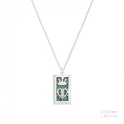 gargantilla de plata carta del tarot