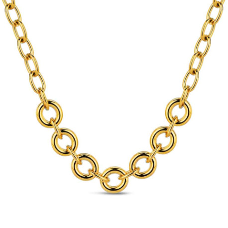 COLLAR ACERO 316 CHAPADO ORO 18 KT ROCÍO MARTÍN1