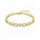 pulsera de plata chapada en oro 18 ktes