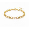 pulsera de plata chapada en oro 18 ktes