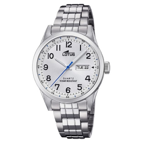 RELOJ LOTUS CABALLERO ACERO ESF. BLANCA