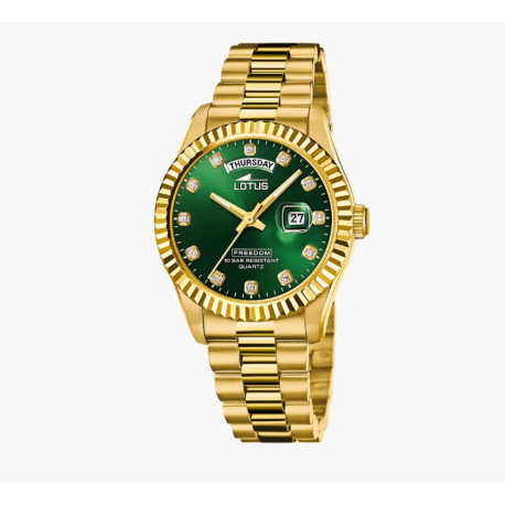 RELOJ DE HOMBRE LOTUS FREEDOM CON ESFERA VERDE 188