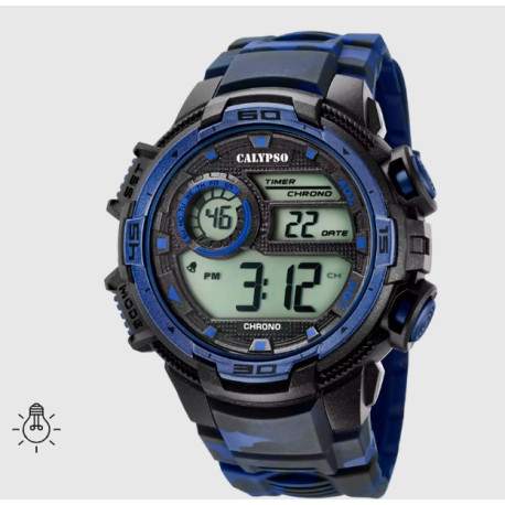 RELOJ CALYPSO CAB. DIG. CORREA