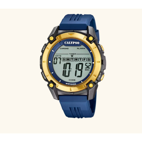 RELOJ CALYPSO CAB. DIG. CORREA