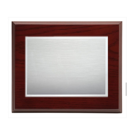PLACA  ALUMINIO PLATEADA 23X19