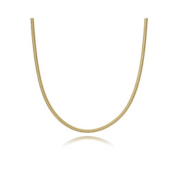 Collar de acero y titanio Ip dorado